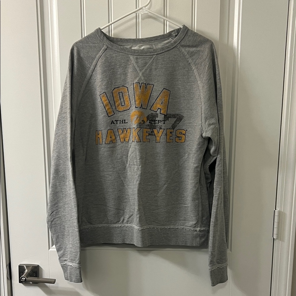 J. America Iowa Hawkeyes Women's Crew Neck Sweater